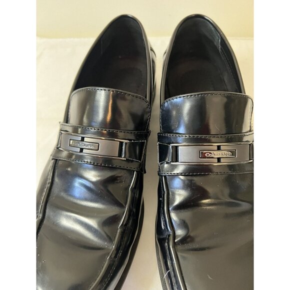Calvin Klein Fernando Men’s Dress Shoe 11.5 Slip On Black, Very Nice Dress Shoes - Picture 2 of 8